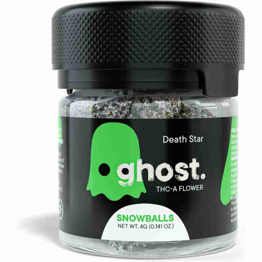 Ghost snowballs thca flower jar 4g death star