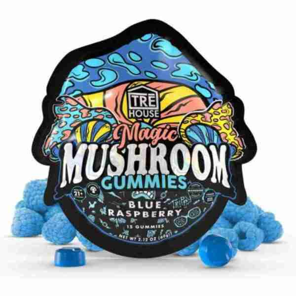 tre house magic mushroom gummies blue raspberry