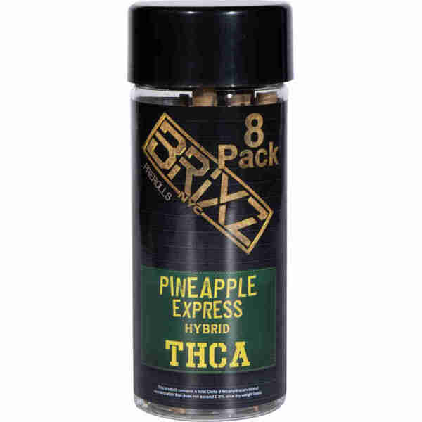 Brixz thca 8-pack pre-rolls 6g pineapple express - hybrid