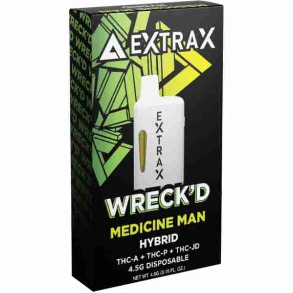 Delta extrax wreckd collection disposables 4 5g medicine man.