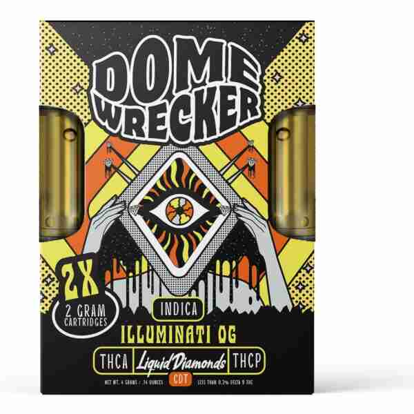 Domewrecker Iced THCA Cartridges 4g illuminati og