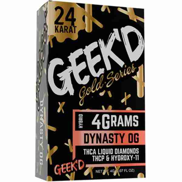 Geek'D 24k Gold Series Disposables 4g dynasty og