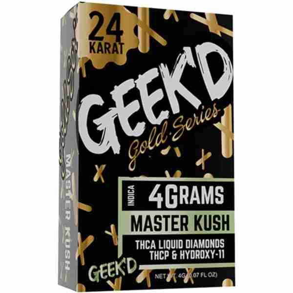 Geek'D 24k Gold Series Disposables 4g master kush