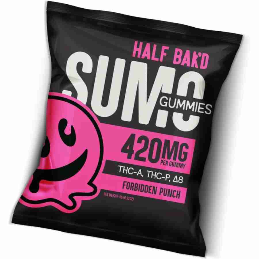 Half bak'd sumo gummies 420mg 2pc forbidden punch