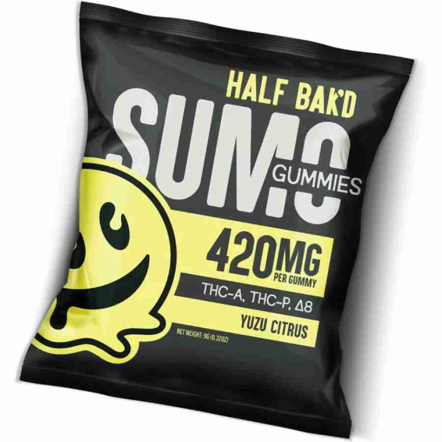Half bak'd sumo gummies 420mg 2pc yuzu citrus