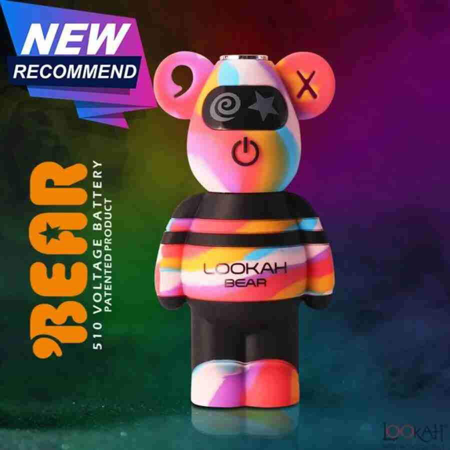Lookah bear 510 vape battery rainbow