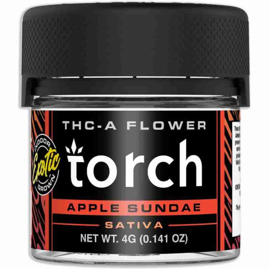 Torch premium thca flower jar 4g apple sundae.