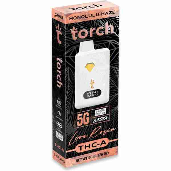 torch thca live rosin screen disposable 5g honolulu haze.