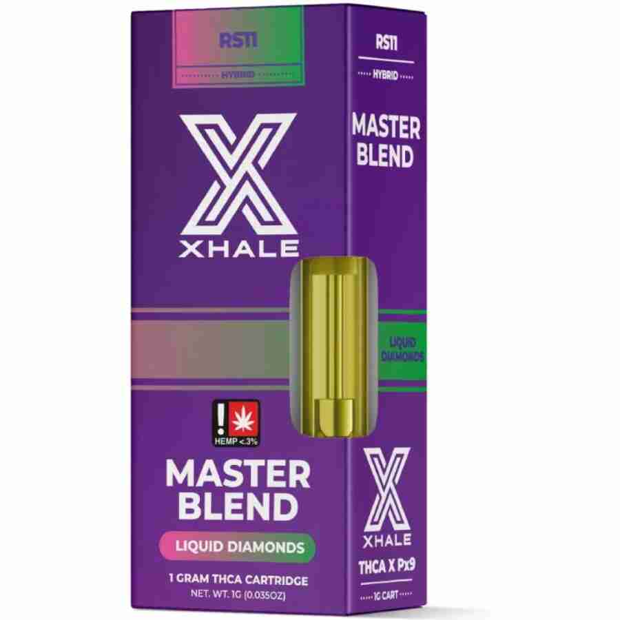 Xhale master blend thca liquid diamonds cartridge 1g rs11.