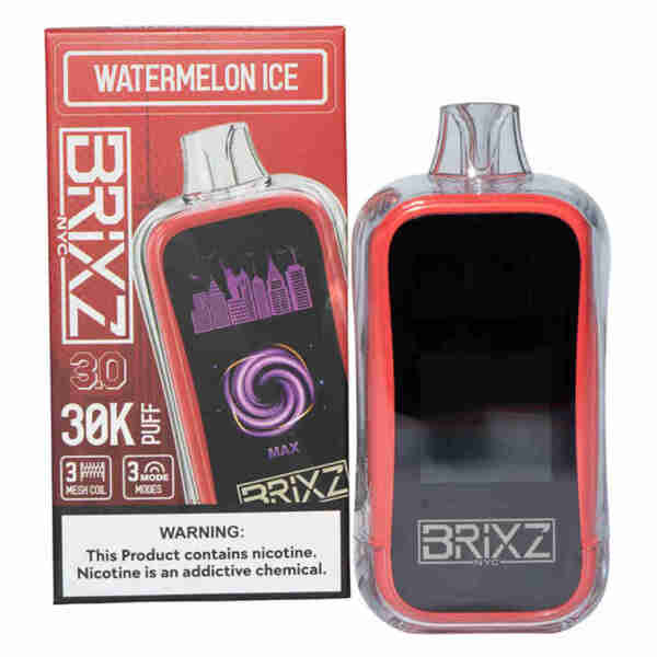 BRIXZ 30000 Puff Disposable Nicotine Vape Watermelon Ice
