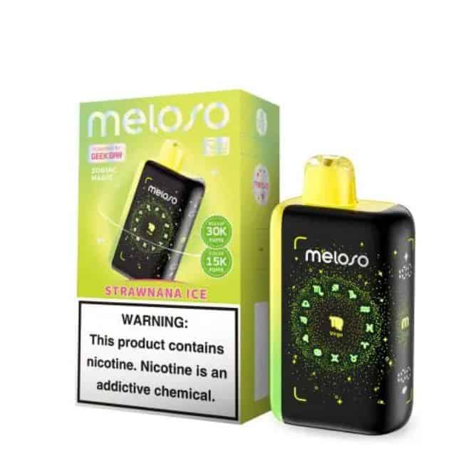Geek Bar Meloso Zodiac Magic 30K Nicotine Disposable Strawnana Ice.