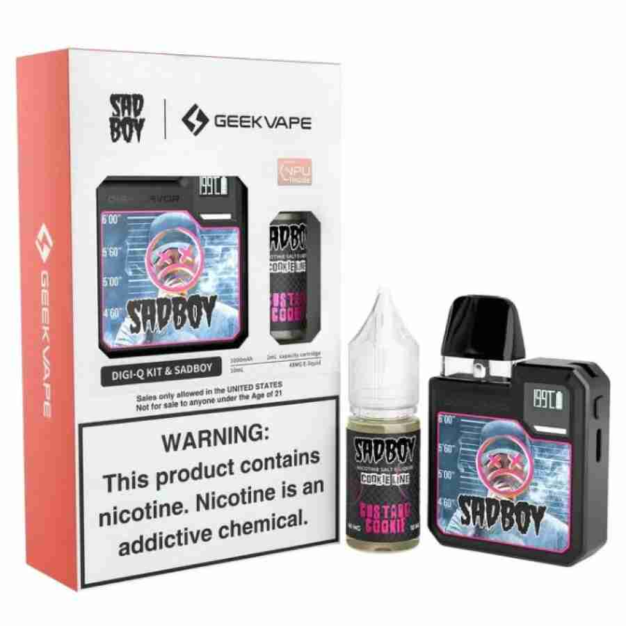 Geekvape Digi Q Kit x Sadboy 10mL 48mg Custard Cookie
