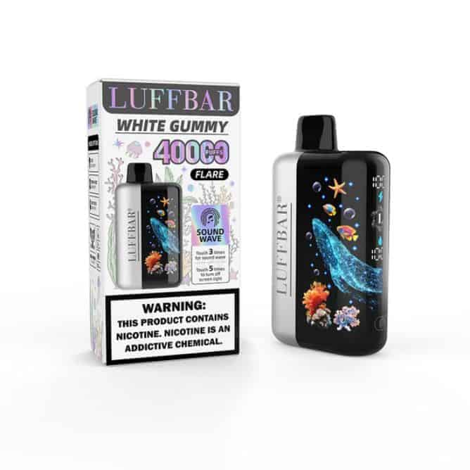 LUFFBAR Flare 40K Nicotine Disposable White Gummy