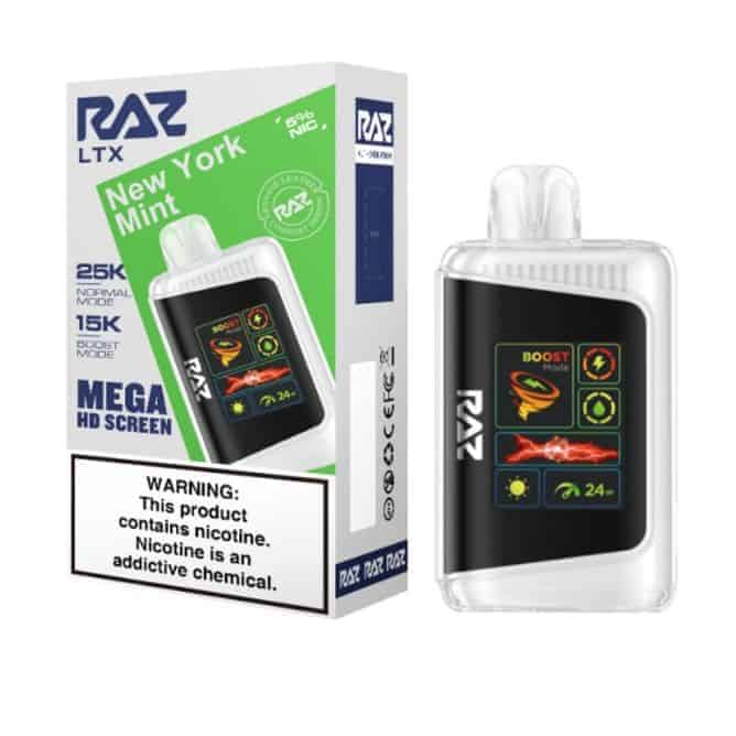 RAZ LTX DC25000 5% Nicotine Disposable New York Mint