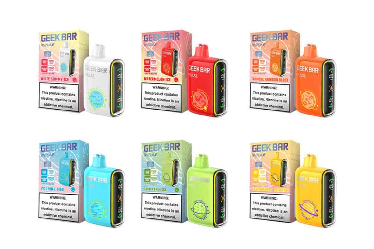 Different geek bar vape flavor shown in the image