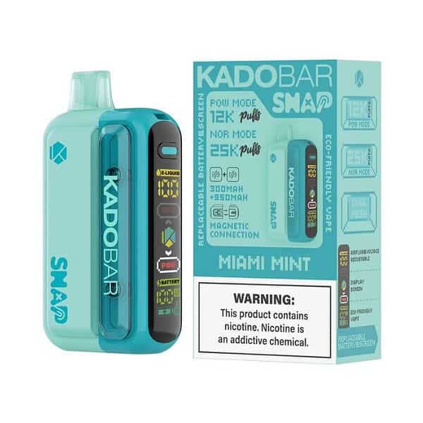 Kadobar SNAP 25K Nicotine Disposable Miami mint