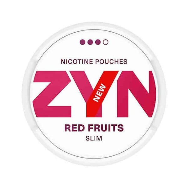Zyn Slim Nicotine Pouches Regular 6.5mg Red Fruit