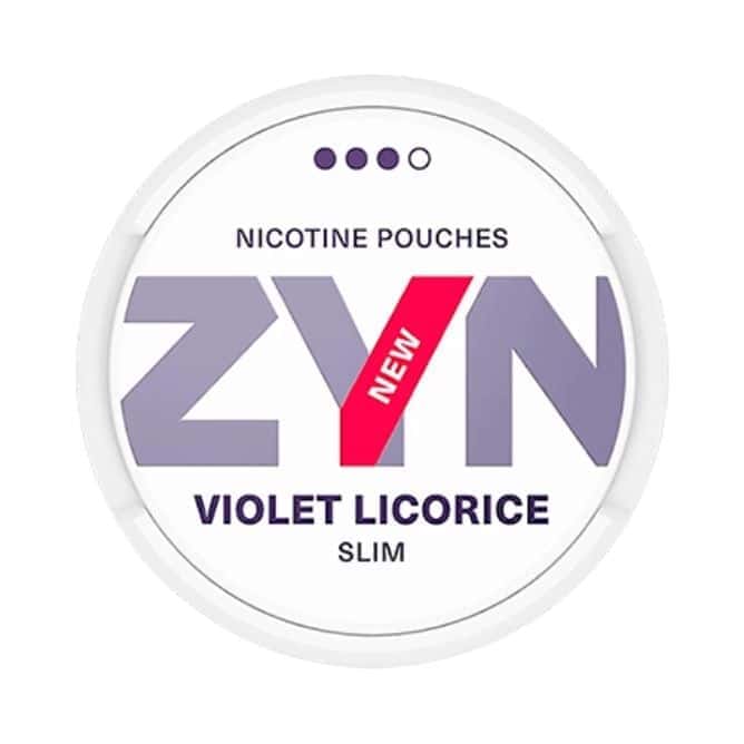 Zyn Slim Nicotine Pouches Strong 9mg Violet Licorice