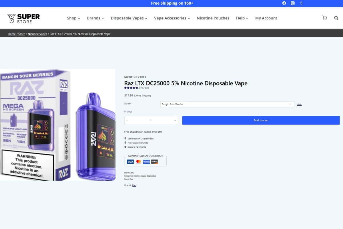 Are Raz Vapes Safe? Essential Health Insights and Risks 2 Raz vape for sale